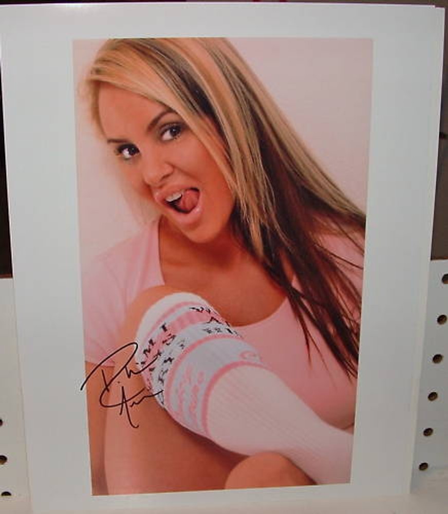 BENCHWARMER  MODEL - ROBIN ARCURI - SIGNED COLOR 8X10  #3