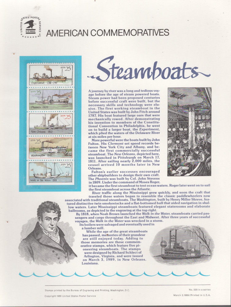 1987 Commemorative Panel Honoring Locomotives