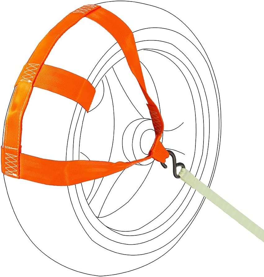Universal Motorcycle Rear Wheel Tie down Strap in Orange