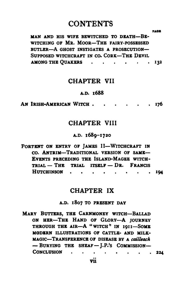 1913 Irish Witchcraft And Demonology 260 Pages