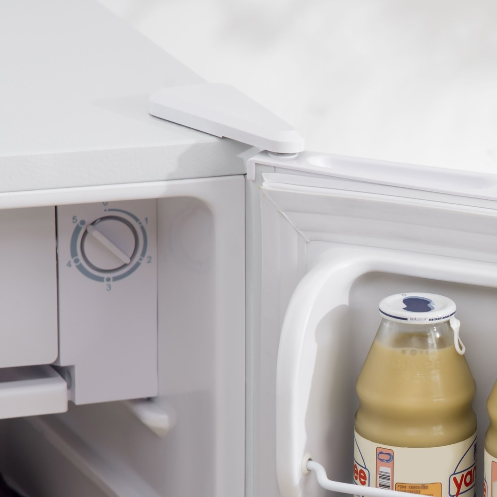 3.2 Cu.Ft Compact Refrigerator with Adjustable Thermostat, White