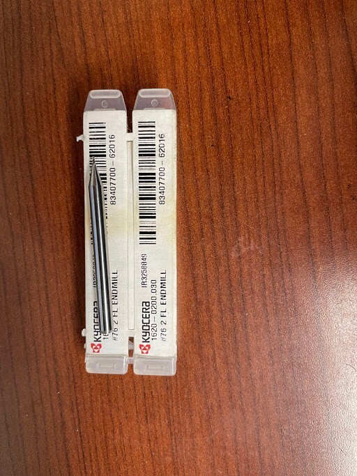 KYOCERA 1620.0200-030 #76 ENDMILL SOLID CARBIDE.