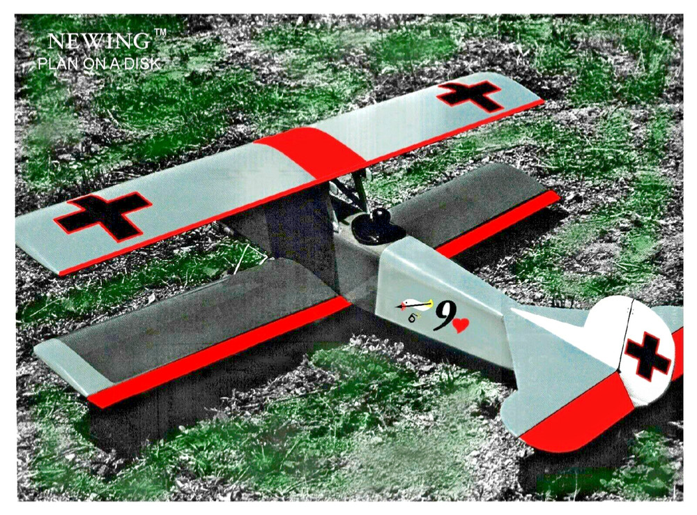 Fokker DVII 30-1/2" Span Model Airplane .PDF Plan on a USB ~ .10 - .15 Engine 🟢