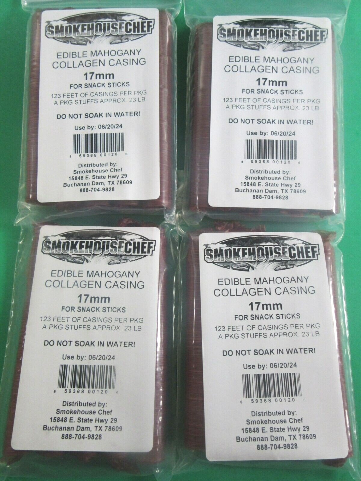 17 mm Snack Stick CASINGS BEEF COLLAGEN Slim Snack Buck Stick sausage