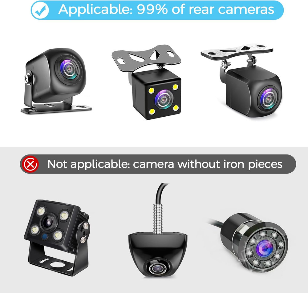 Universal Rear Window Camera Mount - Adjustable Backup & Dash Cam Holder