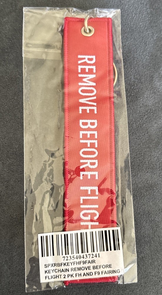 SpaceX Remove Before Flight Falcon Heavy Key Holder