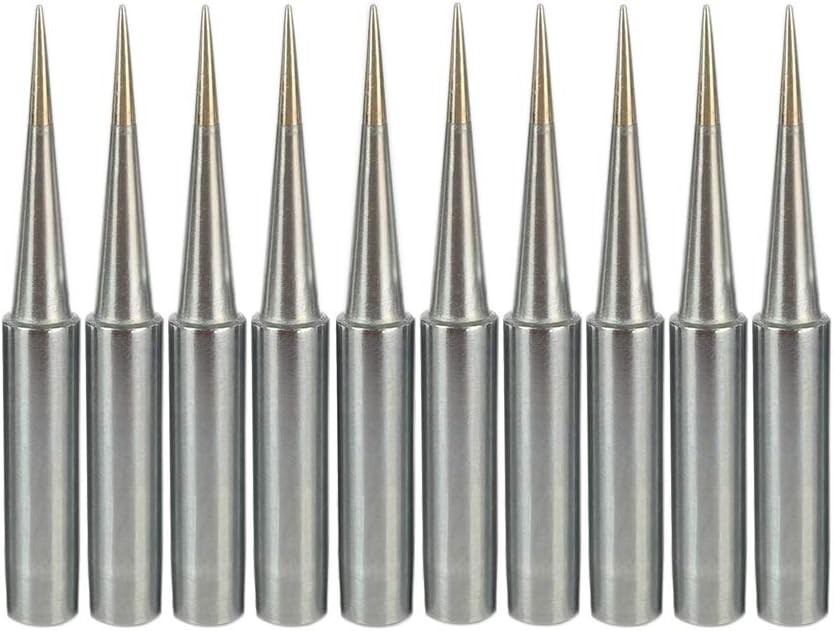 High-Performance 900M-T Soldering Tips - 10 Pcs Compatible with Hakko & More