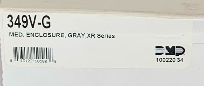 DMP 349V-G Medium Panel Enclosure, Gray, XR Series