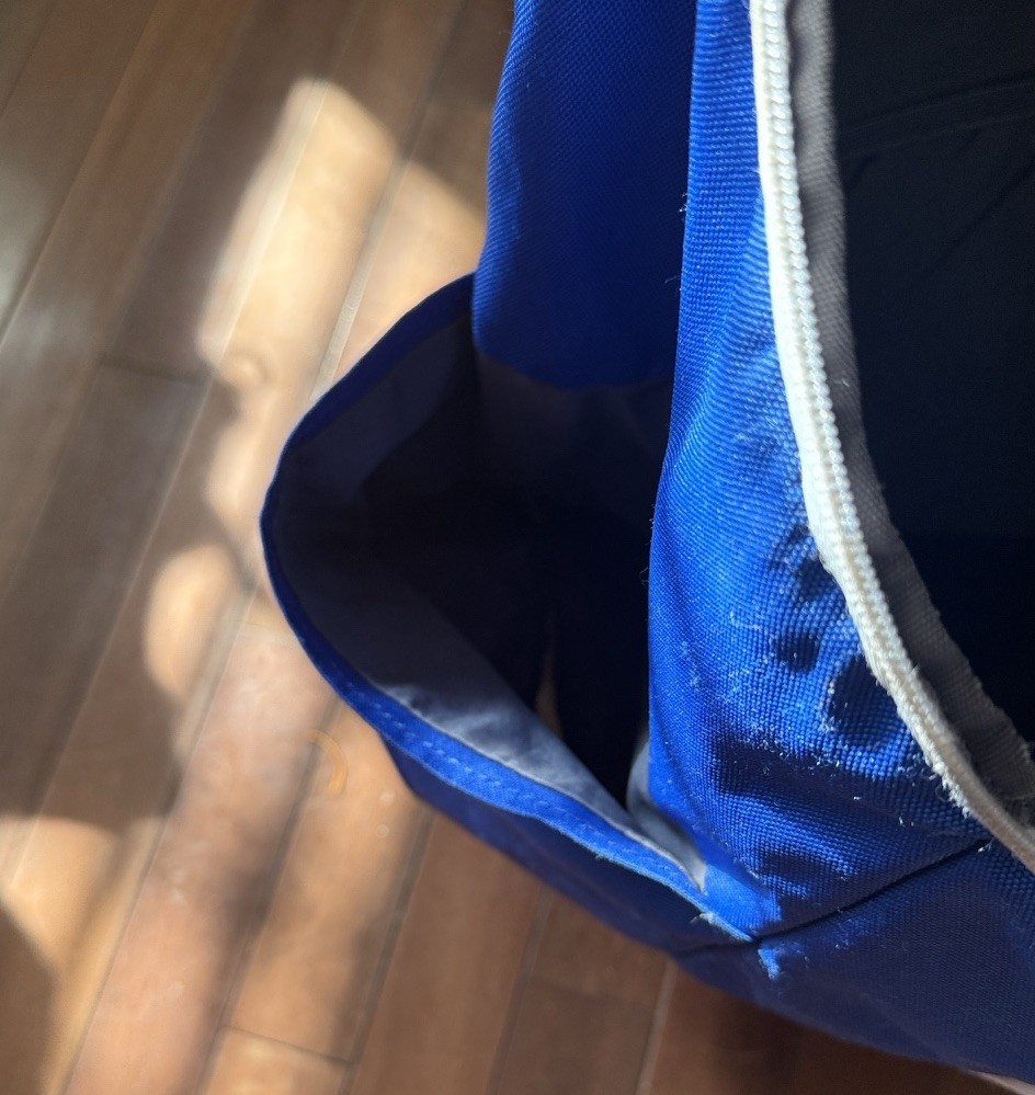 Nike Quad Zip System Blue Baseball Softball Backpack Adjustable Strap Polyester