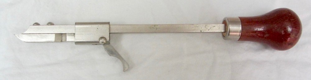 Vintage UNKNOWN TOOL Adjustable Splitter Sharp Edge Wood Handle Holder Carpenter