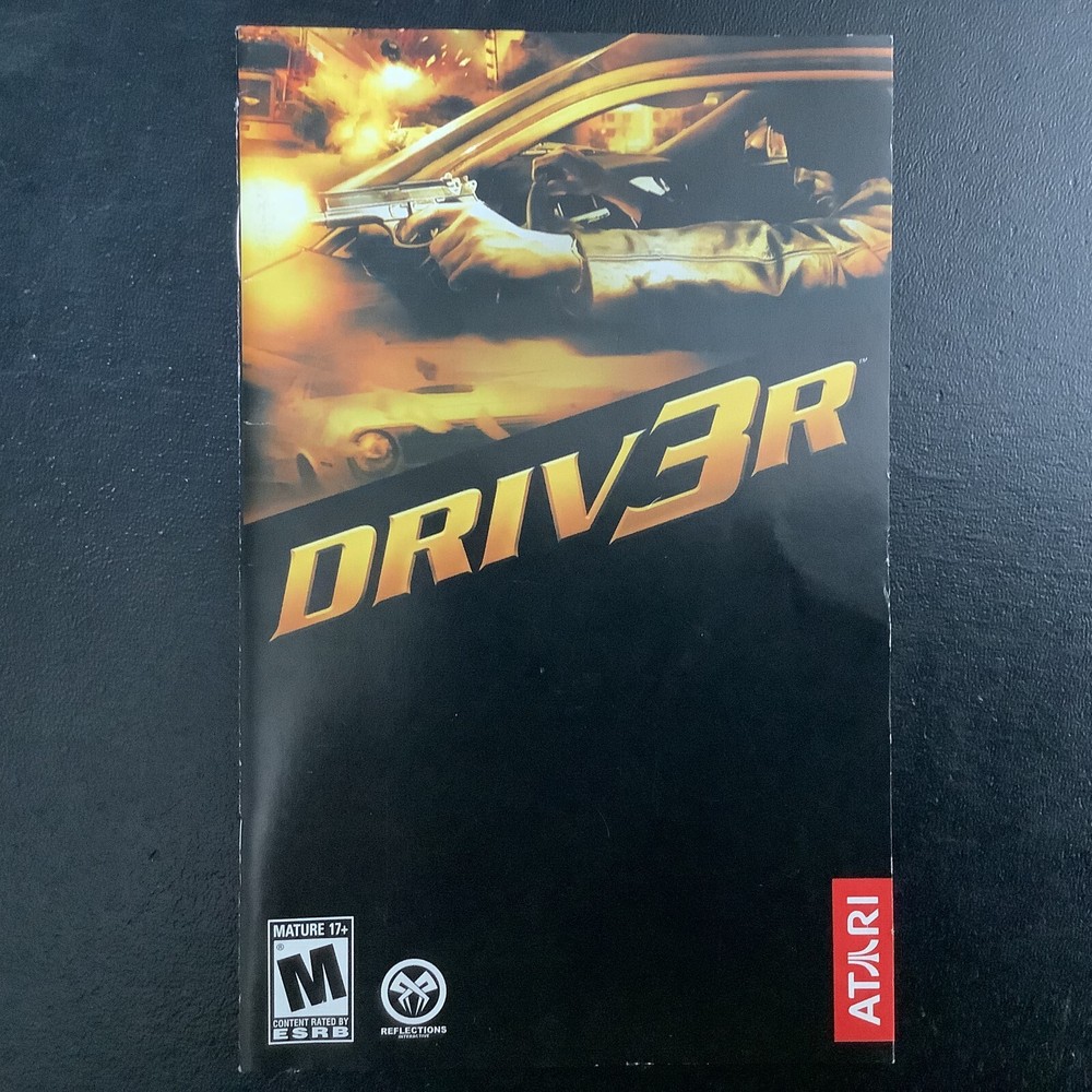 Driver 3 PS2 PlayStation 2 Instruction Manual Only