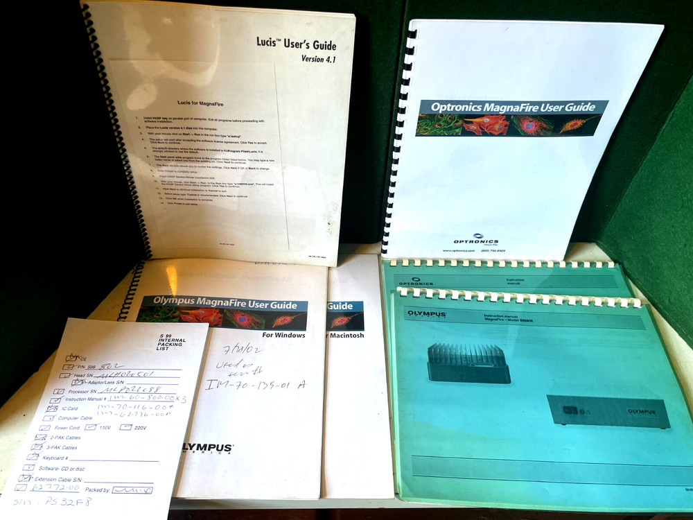 Optronics Magnafire Microscope Camera & 60800 Power Supply w/Software, Olympus
