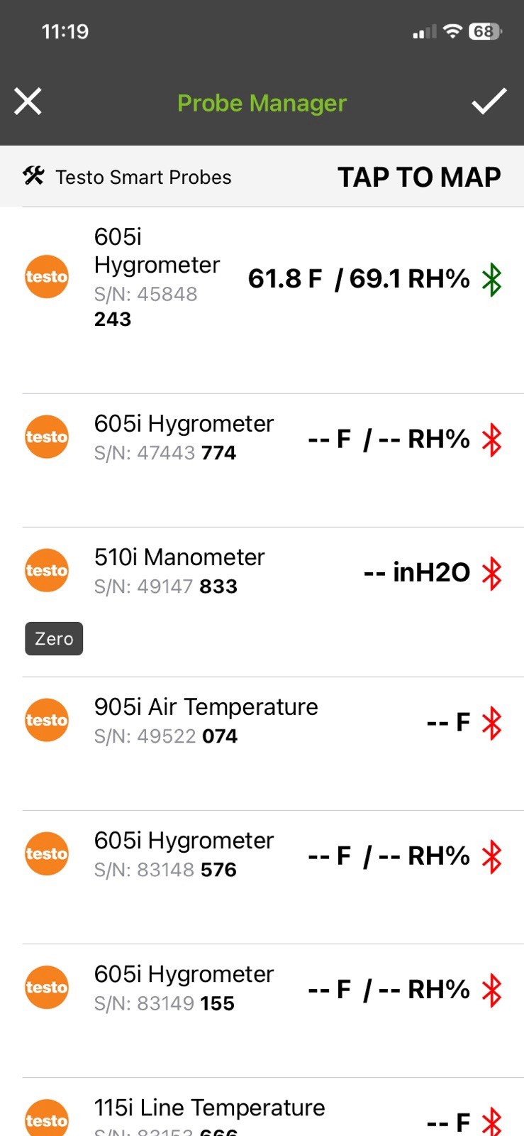 Testo 605i - Thermo-Hygrometer Wireless Smart Probe. Hvac Tools 001