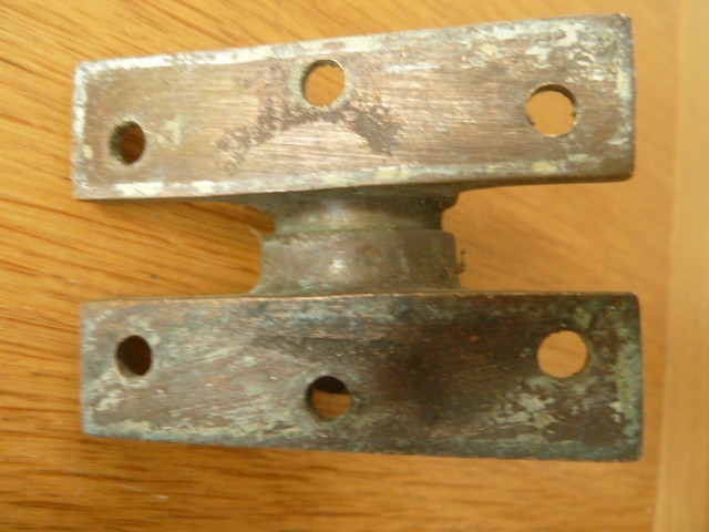 Antique brass window stay / latch