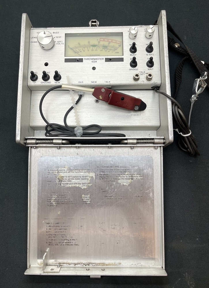 Industrial Technology Throwmaster 102A Cable Test Set for Telephones Untested
