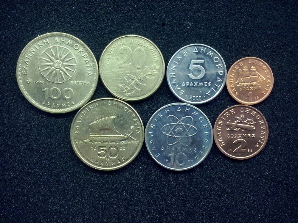Greece  set :  1 - 100 drachmes