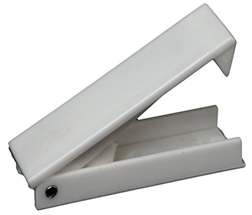 Squared Baggage Door Catch White Compartment Hardware Replacement 2 PCS