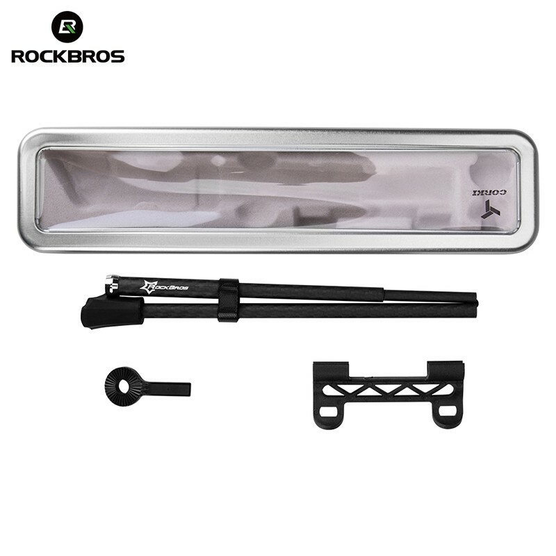 ROCKBROS Carbon Fiber Bicycle Kickstand Antiskid Quick Release Bike Foot Stand