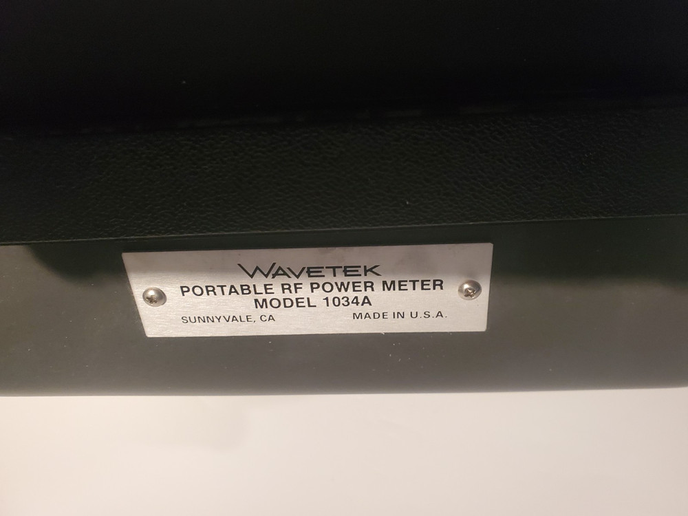 WAVETEK 1034A POWER METER with power detector 13780 - Pristine conditions