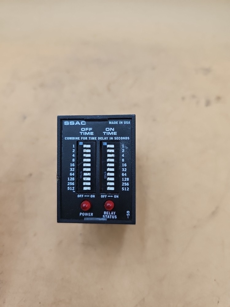SSAC TDR4A22 Time Delay Relay. 120VAC