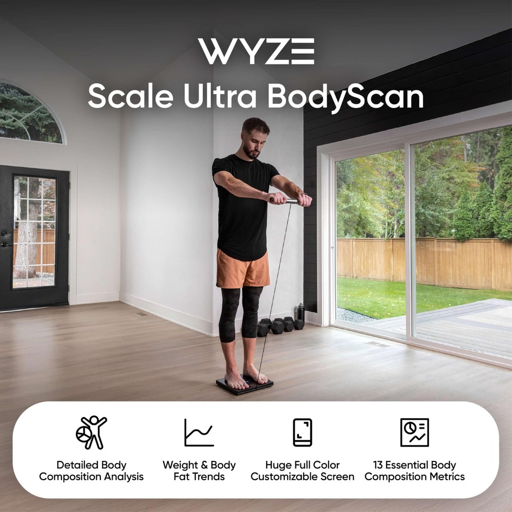 Ultra BodyScan Smart Scale with Handle – Wi-Fi & Bluetooth Body Composition S...