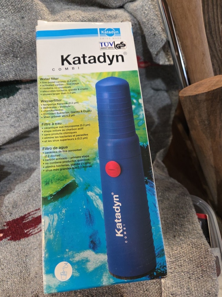 Katadyn Combi water filter Kit  with Add-on Countertop Accessory Open Box.