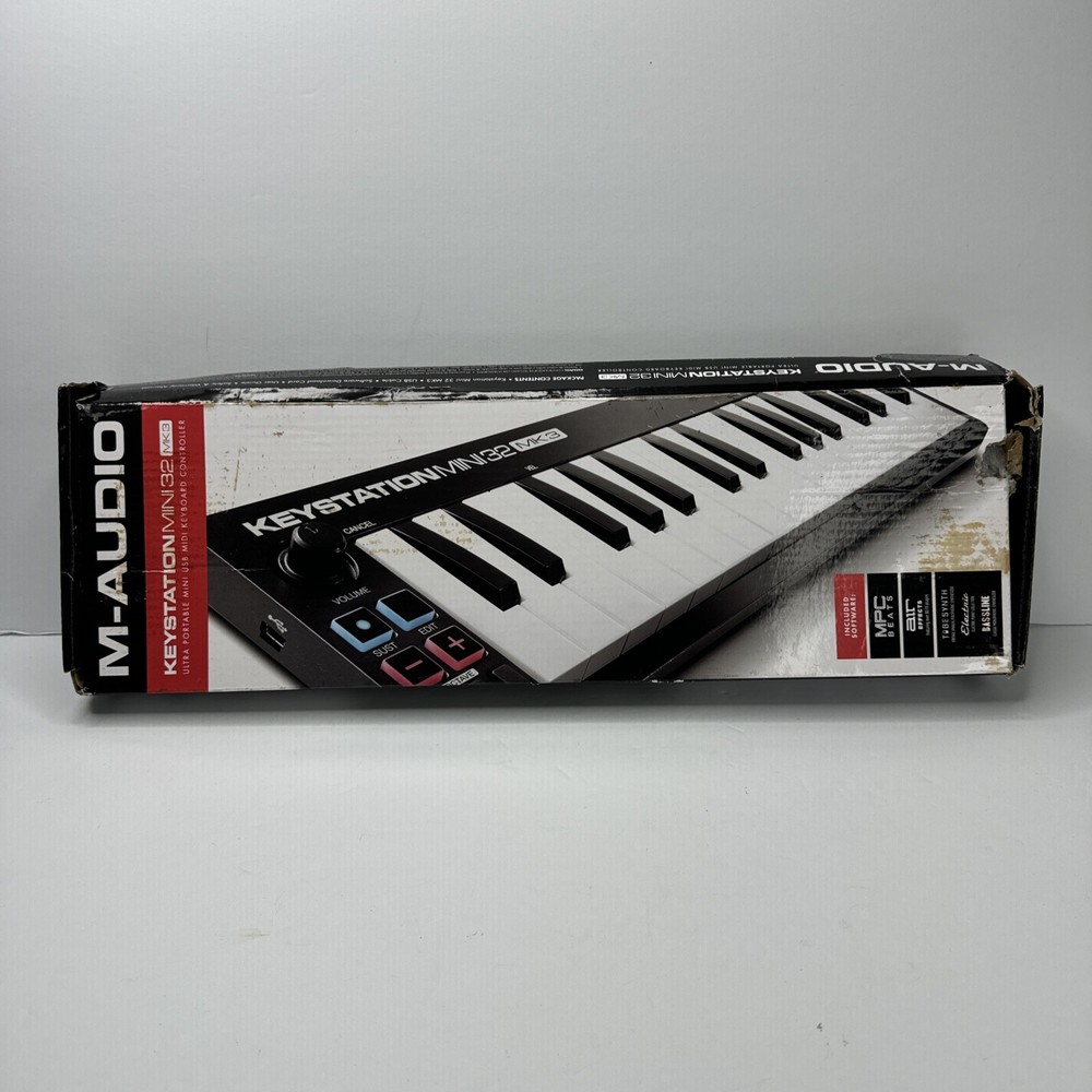 M-Audio Keystation Mini 32 MK3 32-key Keyboard Controller Damaged Box