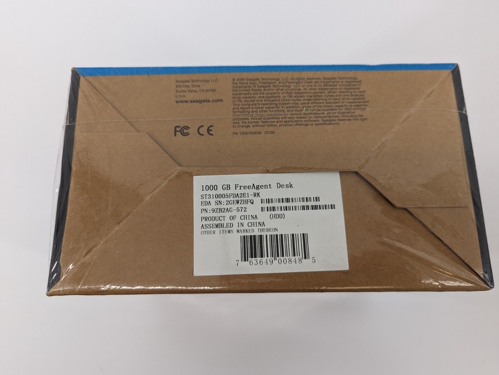 SEAGATE EXTERNAL 9ZB2AG-572 HARDDRIVE