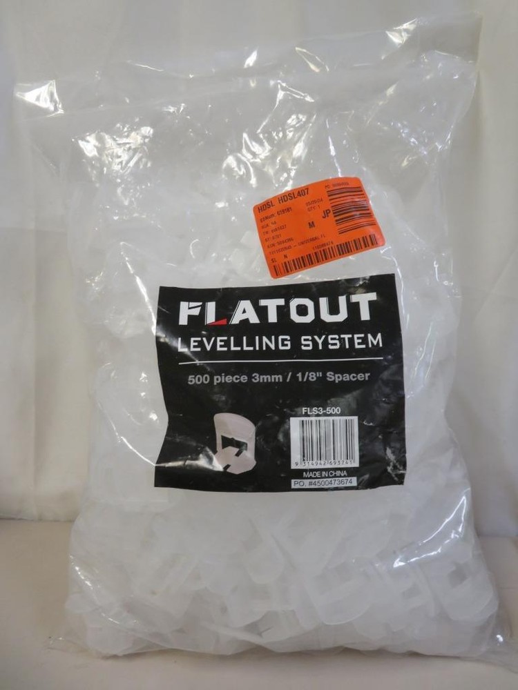 Universal Flatout Clip White 1/8 in Plastic Tile Leveling Spacer System 500-Pack