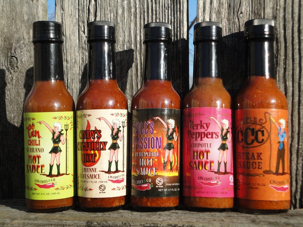 Anthony's Pack...Cin Chili's First 5 Hot Sauces