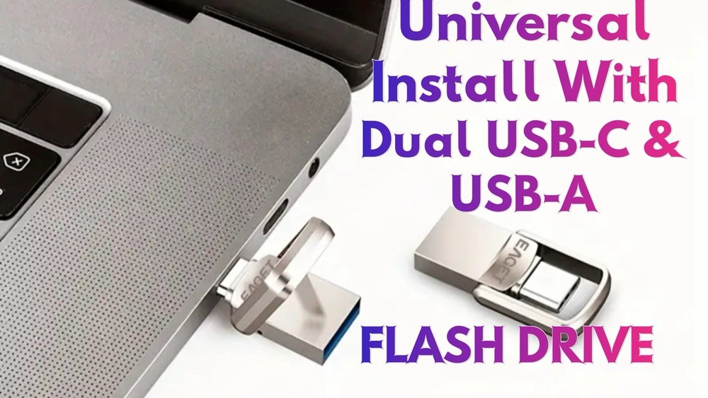 Linux 13-in-1 Multi-Boot USB Installer | Dual USB-A & USB-C | For Windows or Mac