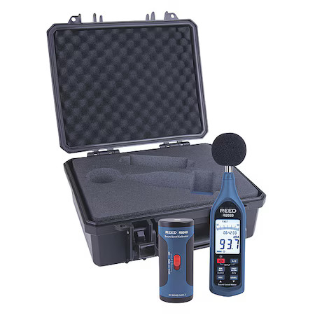 Reed Instruments R8080-Kit Data Logging Sound Level Meter And Calib