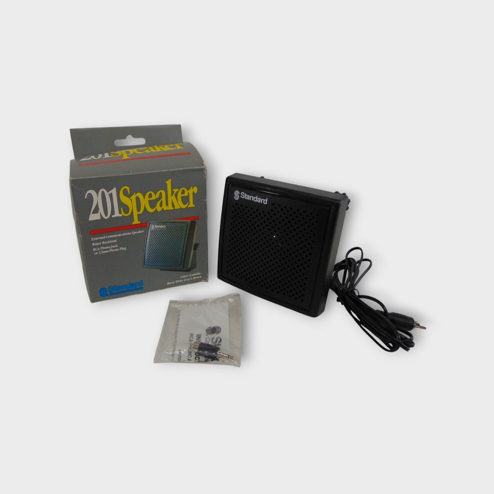 Standard Communications 201 Speaker External Comm Speaker (Black) New