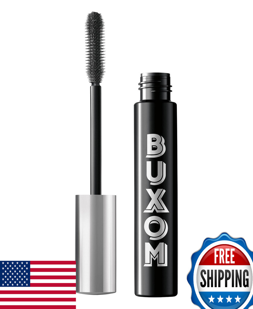 BUXOM Lash Volumizing Mascara - Blackest Black, Full Size for Dramatic Volume