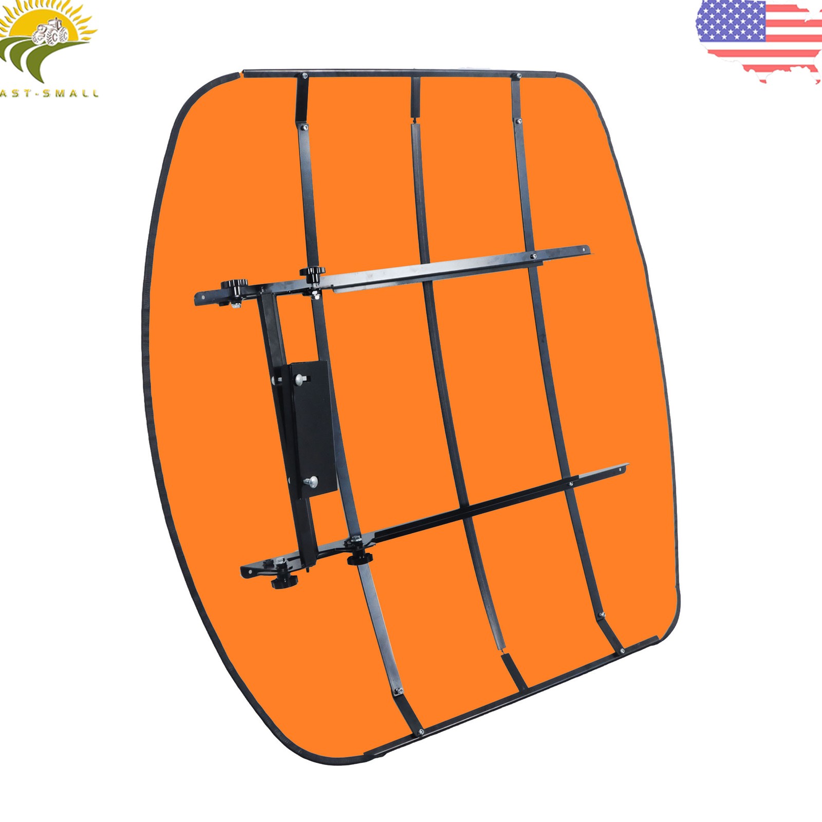 Orange Tractor Tuff Canopy 52" × 52" For 2" x 2" or 2" x 3" Rops Mower Umbrella