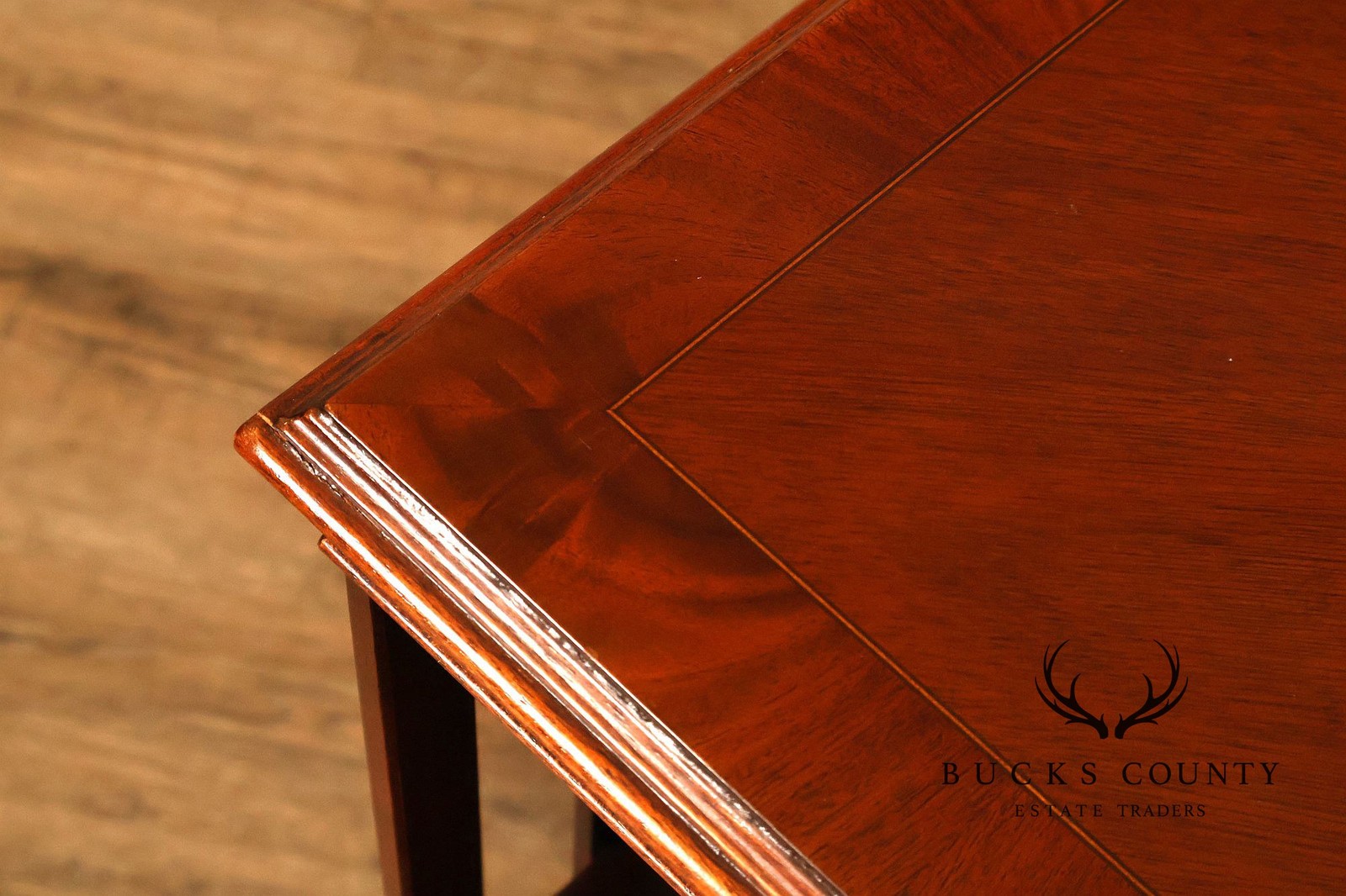 Edwardian Style Mahogany Inlaid Revolving Bookcase
