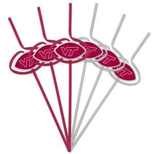 Virginia Tech Hokies Team Sipper Straws