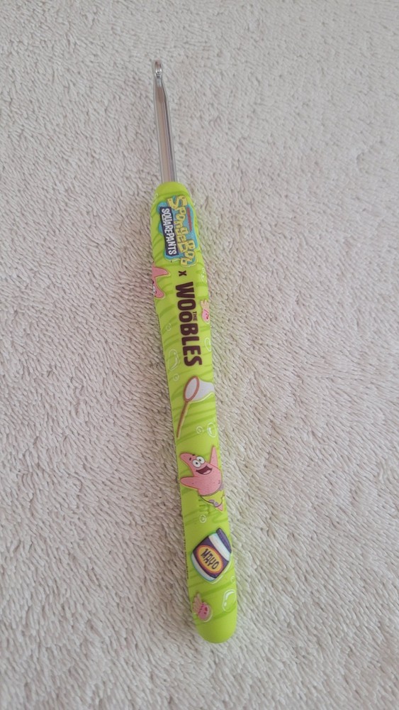 Preowned SpongeBob Patrick Wooble Ergonomic Crochet Hook