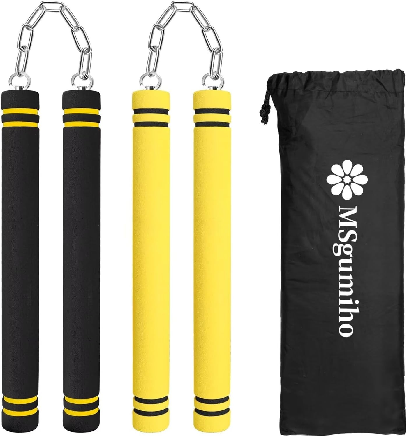 Nunchucks - Safe Solid Rubber Training Nunchucks/nunchakus With Steel