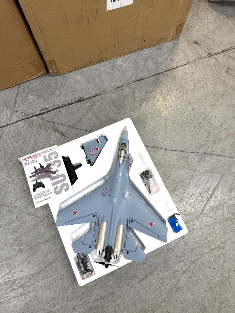 4 CH SU-35 RC Plane Brushless RTF Light Gray, Aerobatic Flight with 2 Batteries!
