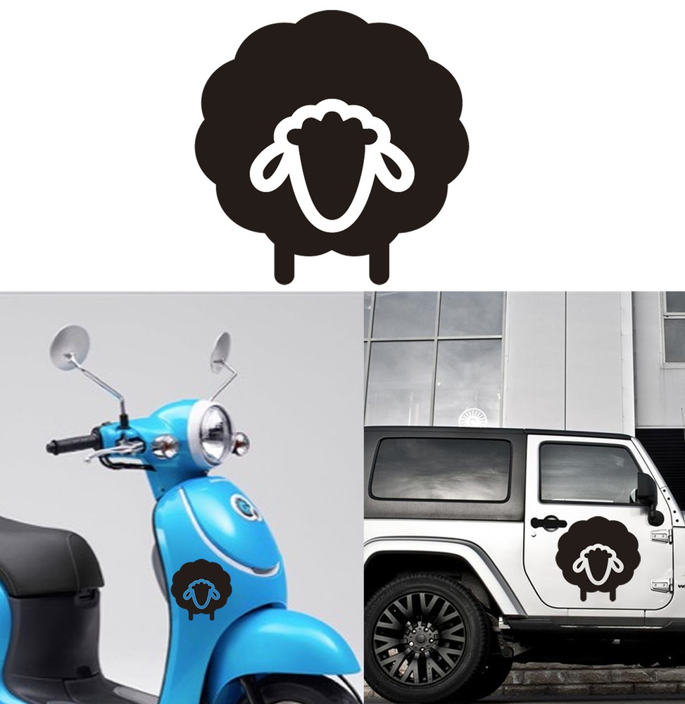 Sheep, Sticker Vinyl Version v2