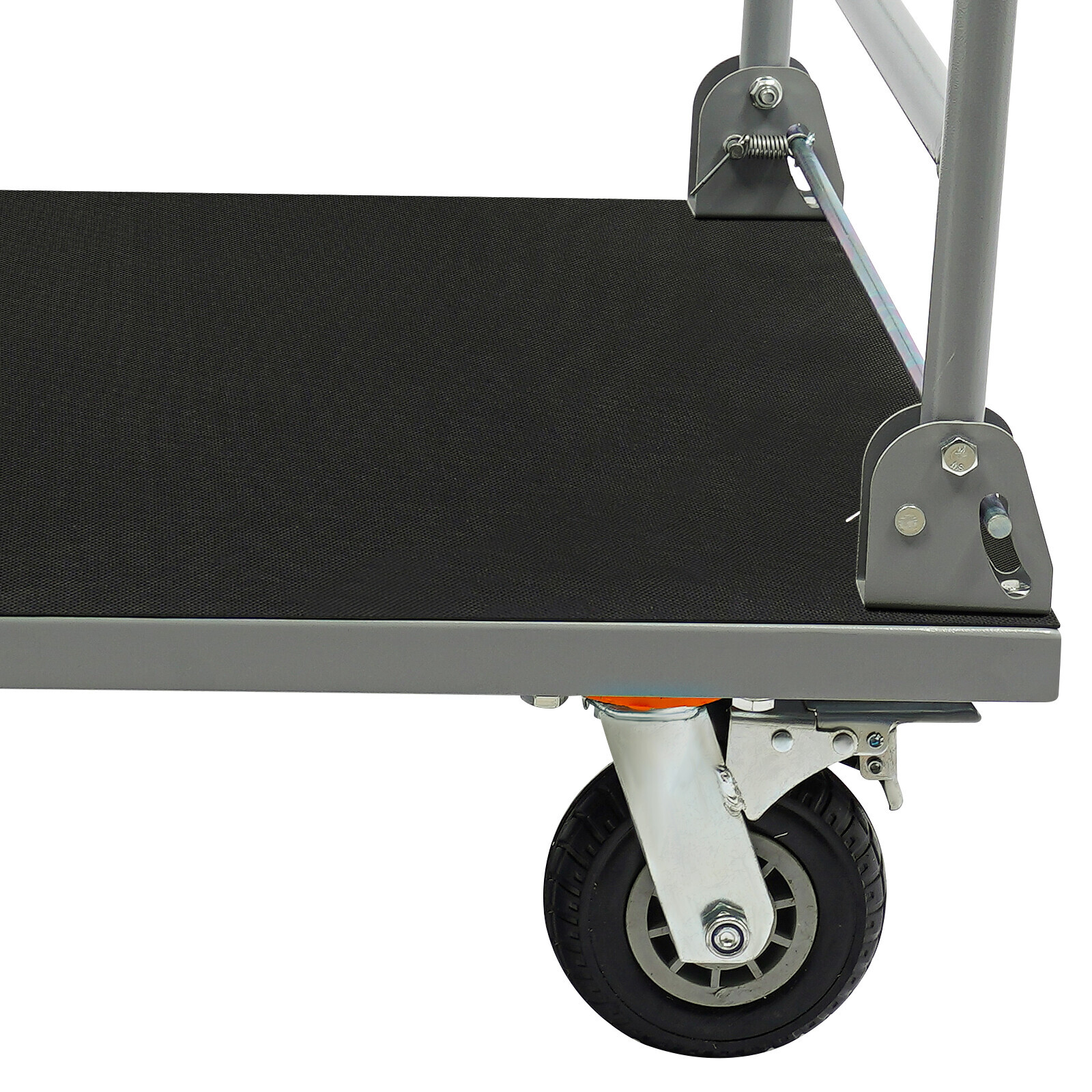 Platform Truck Trolley Foldable Platform Cart 2200lb w/ 4 Wheels for Warehouse