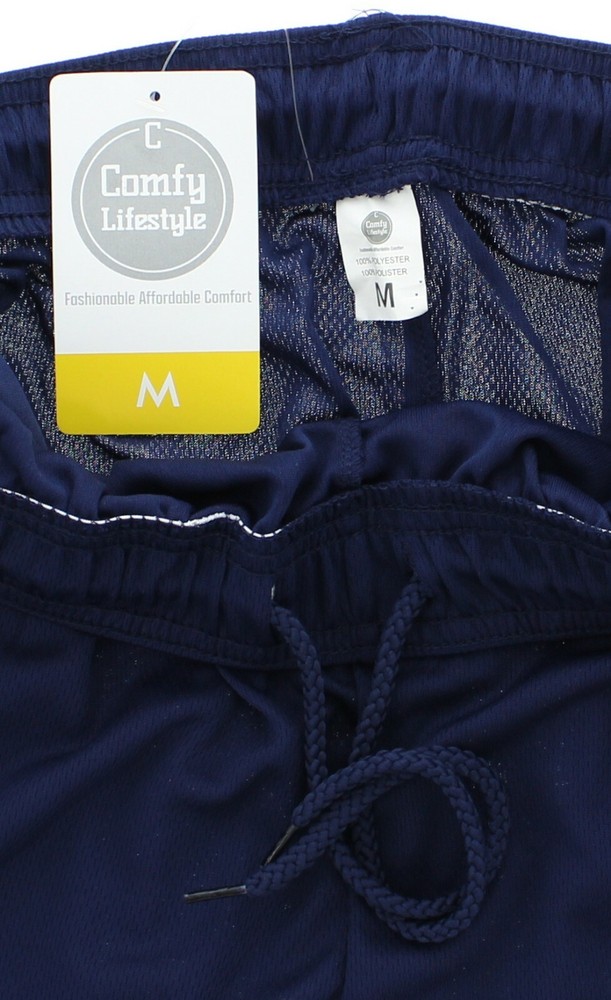 Men's Gym Active Shorts, Athletic Workout Mesh Short, Drawstring, 2 Pockets