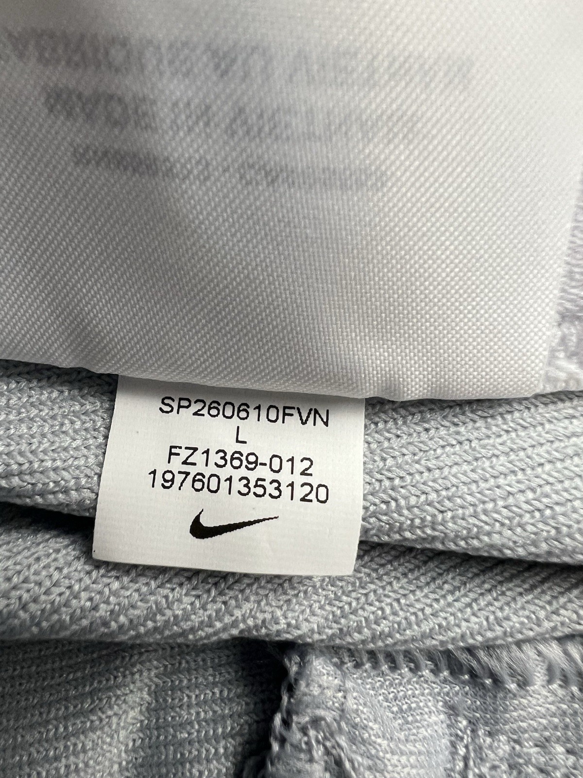 Nike Vapor Select II Men’s Tapered Baseball Pants Size Large Gray FZ1369-012 NWT