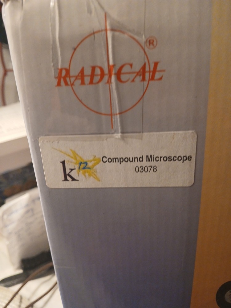 Microscope Student School Radical New In Opened Box RM-1B ELEMENTARY TO Teaching