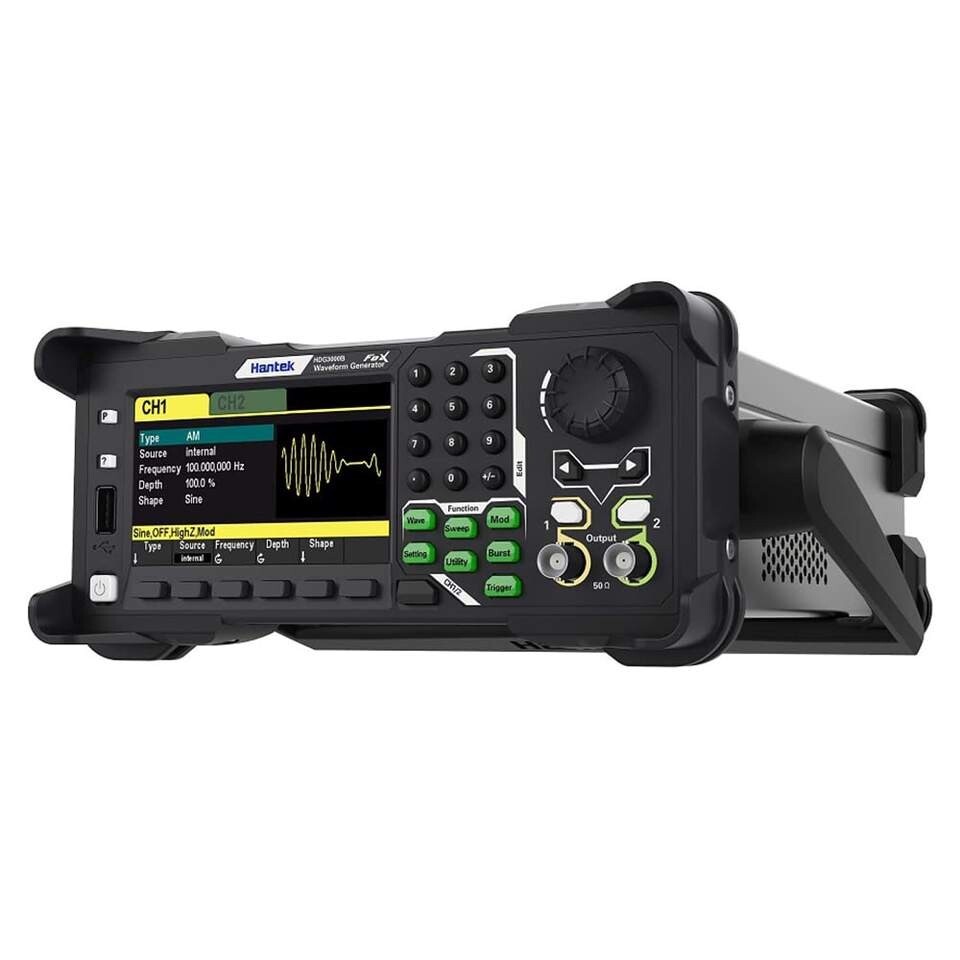 Hantek Function Arbitrary Waveform Generator 2CH 25MHz Pulse Freq Harmonic Meter
