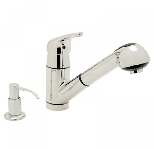 Pacifica- Pull-Out Galley Faucet w/Soap Dispense