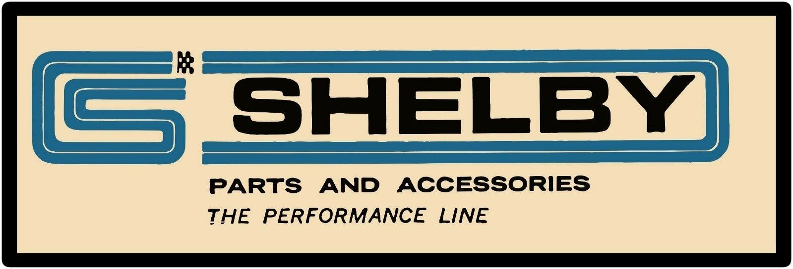 Shelby Parts & Accessories Marquee Style Metal Sign 6"x18"  Free Shipping