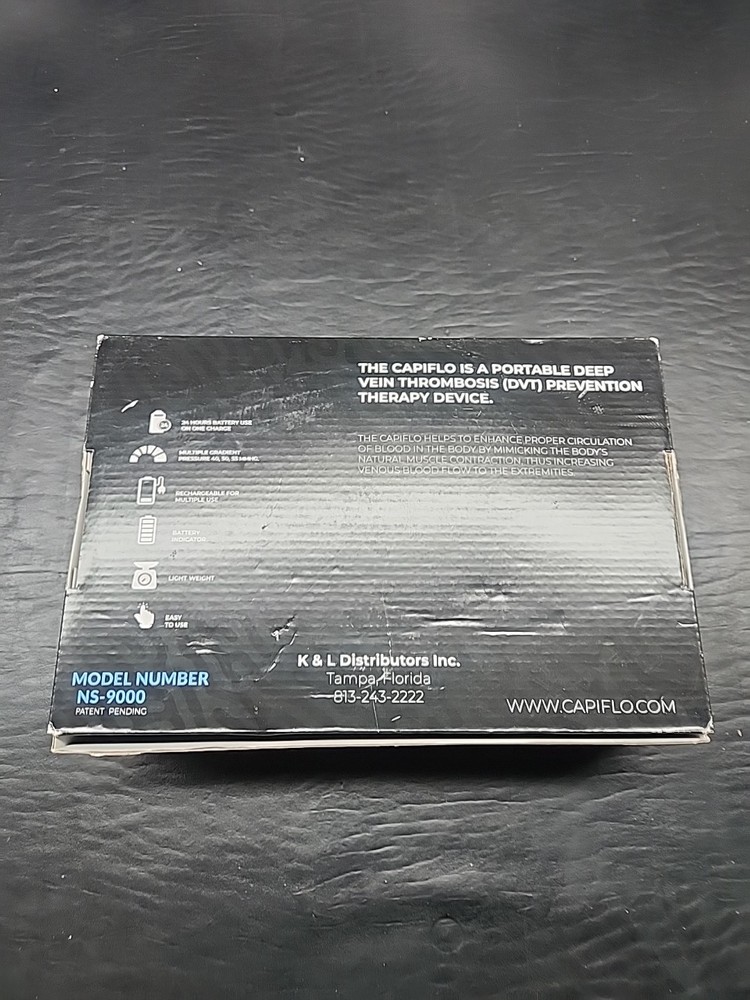 Capiflo DVT Sequential Compression Device. Model NS-9000. Brand New