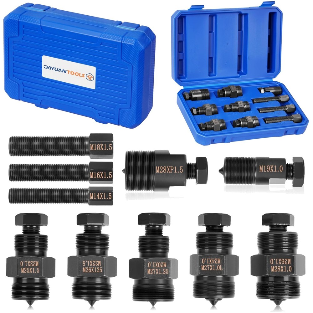 Compact Motorcycle Flywheel Puller Set with 10 Sizes & Safe Storage Case